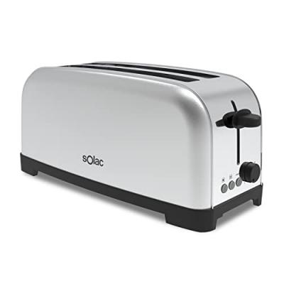 Solac Tl5419 Ye-ye Double Slot Toaster 1400w Argent&eacute; One Size / EU Plug