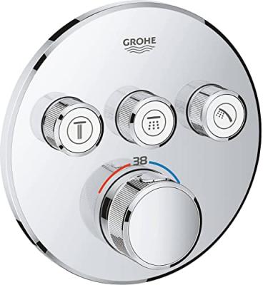 Grohe Grohtherm SmartControl Thermostat avec 3 robinets d&acute;arr&ecirc;t, 29121000,