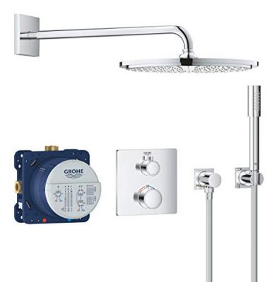 Set de douche Rainshower Cosmopolitan 310 avec thermostat encastr&eacute;, chrome (34730000)