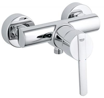 Robinet de douche design Grohe Mitigeur mural en laiton chrom&eacute; Feel