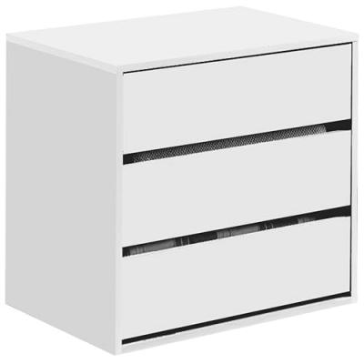 ANCHORAGE Commode de chambre - Contemporain - Blanc mat - L 57 cm 