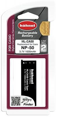 Hahnel Batterie Li-Ion Equivalente Casio NP-50 3,7 V 1000 mAh