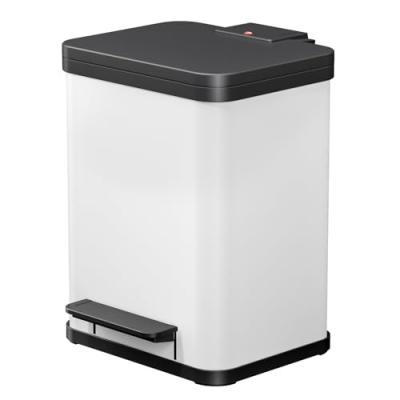 Poubelle de cuisine &agrave; p&eacute;dale 20L Hailo &Ouml;ko Uno Plus M Coloris - Blanc