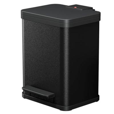 Hailo Poubelle &agrave; p&eacute;dale Oko Duo Plus Taille M 2x9 L Noir 0622-260