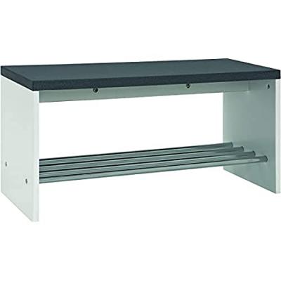 Haku-M&ouml;bel 95530 Bank, MDF. Stahl, granitoptik-chrom, 81 x 30 x 40