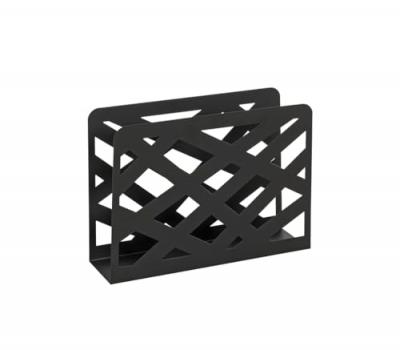 Haku M&ouml;bel 44596 Porte Journaux Acier Noir 10 x 35 x 26 cm