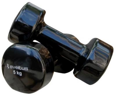 Sveltus Lot de 2 halt&egrave;res Noir 5 kg