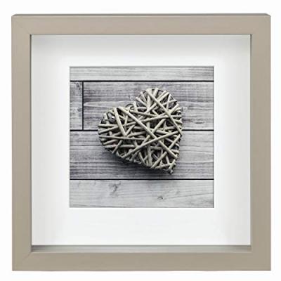 Hama Scala 3d 23x23 Cm Portrait Wood Passepartout Photo Frame Beige