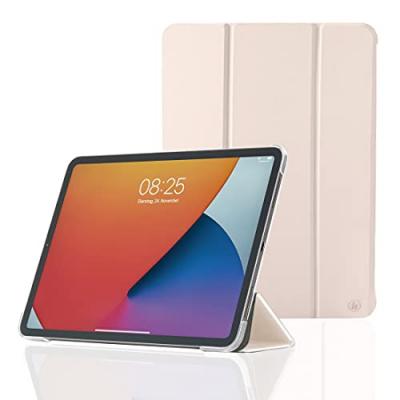 Etui portfolio Fold Clear pour iPad Pro 12,9 (5&egrave;me g&eacute;n&eacute;ration/2021) Rose