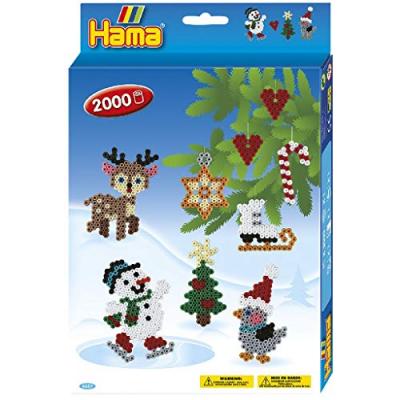Hama- Hanging Box-Christmas en Papier, 3437, Multicolore