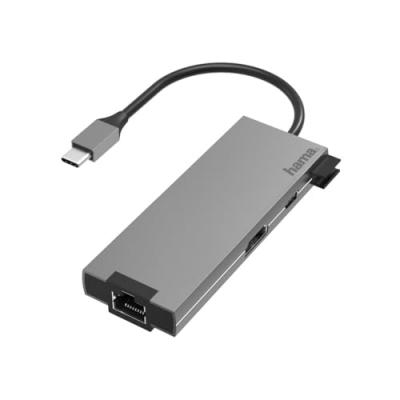 Hama 200109 Hub USB Type C 3.1/2 Ports USB A 3.0 1 Port USB Type C Hdmi LAN