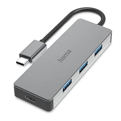 Hub USB-C, 4 ports, USB 3.2 Gen2, 10 Gbit/s, alu - Neuf