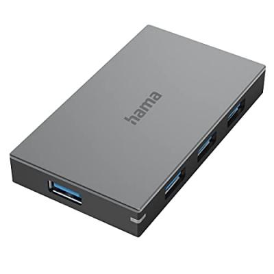 Hub usb, 4 ports, usb 3.0, 5 gbit/s, chrge rap., av. Cble et blc sect.