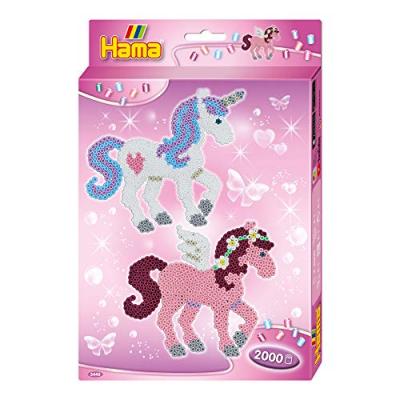Hama Perles Midi, Plastique, Rose, Taille unique, Set de 2000 Pi&egrave;ces