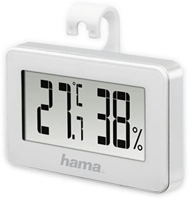 Hama Thermom&egrave;tre/hygrom&egrave;tre Mini, blanc