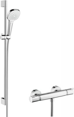Mitigeur thermostatique avec ensemble douche Hansgrohe Croma Select E