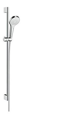 Set Croma Select S 110 Vario Ecosmart / Unica'Crometta 0,90M Blanc Chrom&eacute; Hansgrohe