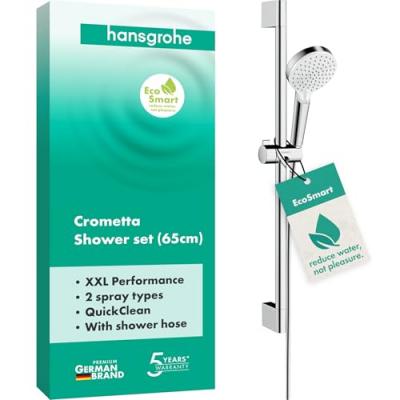 Set Crometta Vario EcoSmart / Unica'Croma 0,65 m blanc/chrom&eacute;