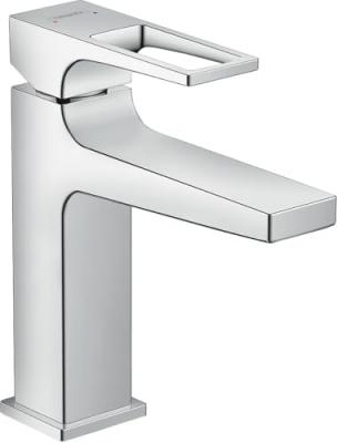 Hansgrohe - Mitigeur lavabo Metropol, poign&eacute;e &eacute;trier Push-Open chrom&eacute;