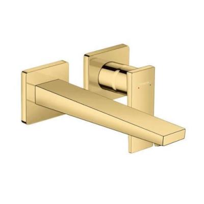 Robinet mitigeur de lavabo avec poign&eacute;e plate Metropol or Hansgrohe