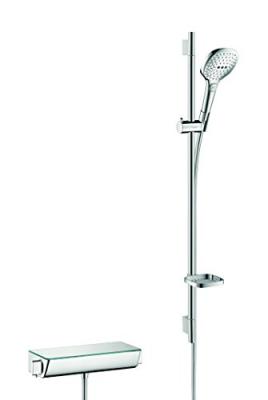 Douche e 120 3jet avec barre 90 cm ecostat select chrom&eacute;