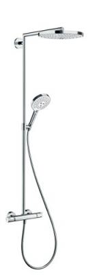 Showerpipe Raindance Select S 240 2 jets - Blanc/Chrom&eacute; 27129400