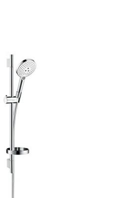 Kit de douche 120 3 jets blanc/chrom&eacute; Raindance Select S Hansgrohe