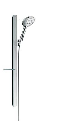Set de douche 120 3jet avec barre Unica E 90 cm et porte-savon chrom&eacute;