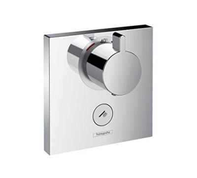 Robinet thermostatique avec robinet d'arr&ecirc;t de haut d&eacute;bit chrom&eacute; ShowerSelect Hansgrohe