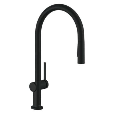 Mitigeur de cuisine 210, avec douchette extractible 2 jets, sBox noir mat Hansgrohe