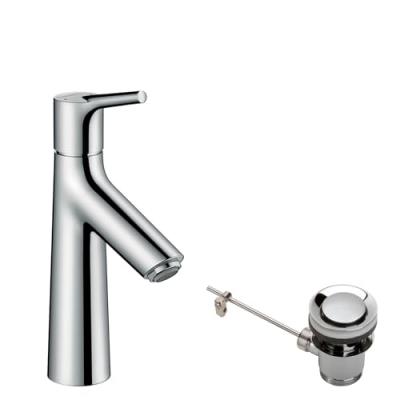 HANSGROHE Mitigeur de lavabo 100 avec tirette et vidage chrom&eacute; Talis S 