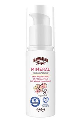 Hawaiian Tropic Lait Min&eacute;ral Nourrissant Visage SPF 30 50 ml FPS 30