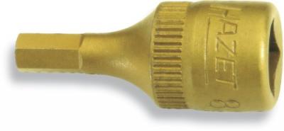 Hazet 8501-3 Douille m&acirc;le carr&eacute; creux 6,3 mm/profil &agrave; 6 pans int&eacute;rieurs Taille 3