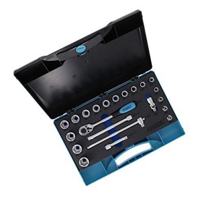 Hazet 880 Ensemble cl&eacute; &agrave; douille et cl&eacute; &agrave; cliquet avec douilles 6 pans 2 mm