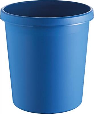 Corbeille Ronde Plastique 30l Bleue