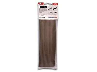 Assortiment de gaines thermor&eacute;tractables 3:1 308-31214 marron &Oslash; avant retreint: 12 mm 10 pc(s)