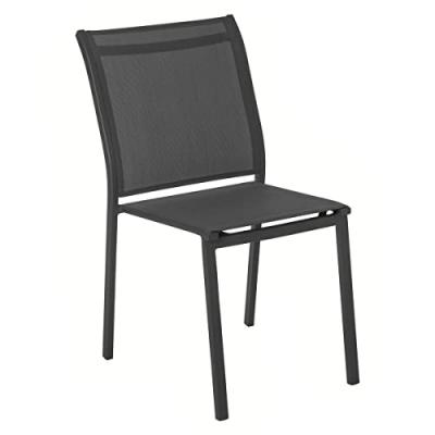 Chaise ext&eacute;rieur Essentia graphite/anthracite Hesp&eacute;ride