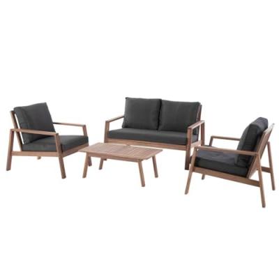 Hesp&eacute;ride - Salon de jardin en bois Tiwi - 4 Personnes - Beige - Tiwi