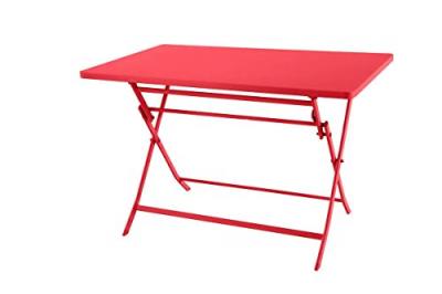 Table de jardin rectangle Greensboro 110 x 70 cm Groseille - Hesp&eacute;ride