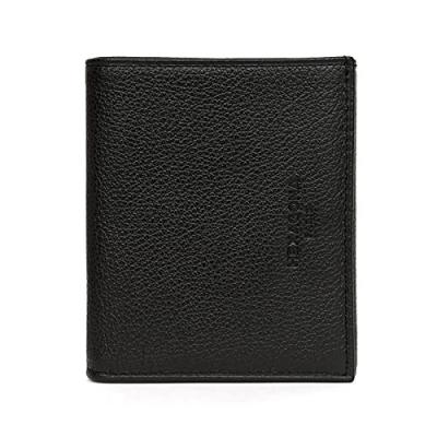 Porte monnaie cuir de vachette Sigl&eacute; Hexagona NOIR - H461015