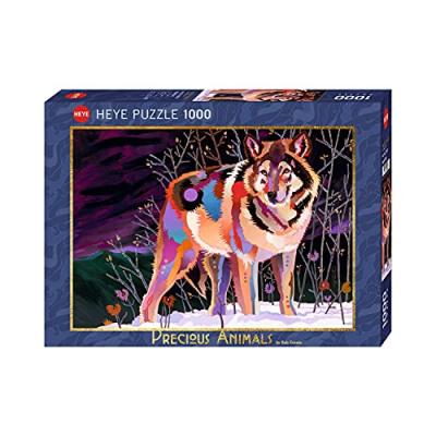 Heye - PUZZLE 1000 pi&egrave;ces - PRECIOUS ANIMALS NIGHT WOLF