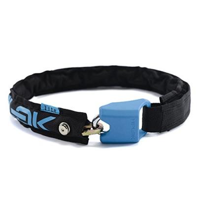Cha&icirc;ne antivol pour v&eacute;lo Hiplok LITE Wearable - Black/Cyan