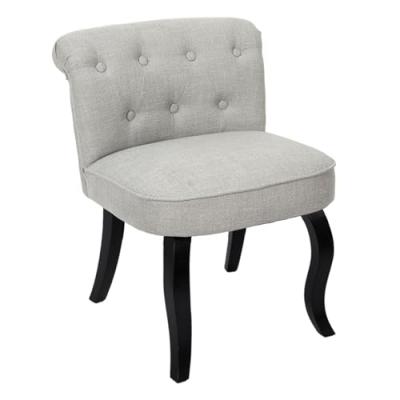 The Home Deco Factory - Fauteuil en tissu Eleonor