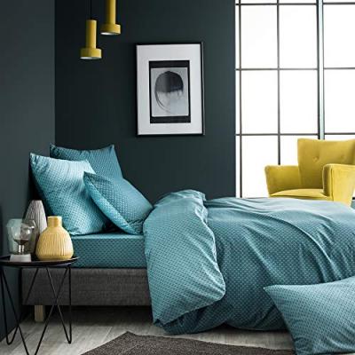 Housse de couette imprim&eacute;e en bambou, CAMILLE 