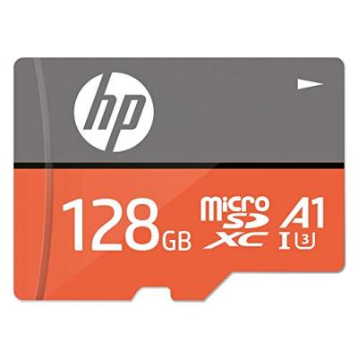 Hp Microsdxc 128gb Uhs-i U3+adapter Memory Card Orange,Gris