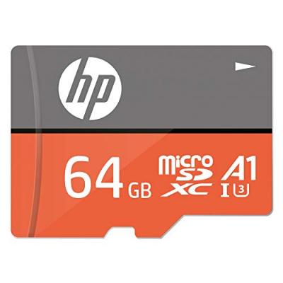 Hp Microsdxc 64gb Uhs-i U3+adapter Memory Card Orange,Gris