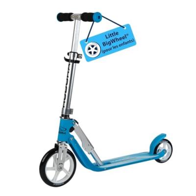 Hudora 14202 - trottinette pour enfant little bigwheel - bleu ciel