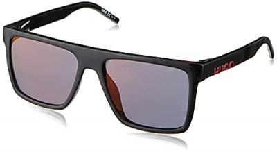 HUGO Lunettes de soleil '1069/S' noir / rouge cerise
