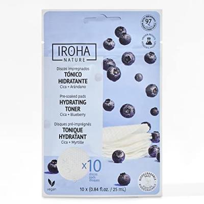 Iroha Nature Disques pour le visage avec lotion hydratante et
