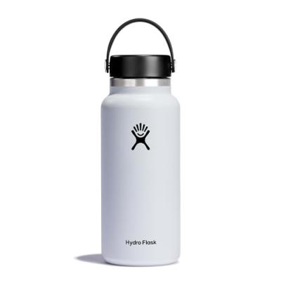 Bouteille hydro flask wide mouth with flex cap 946 ml blanc